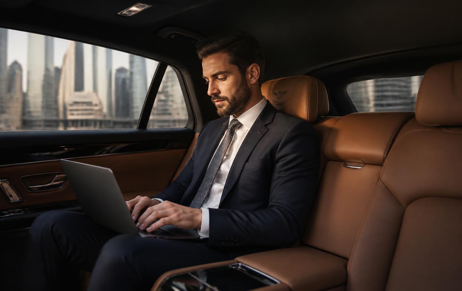 Driver Picking Up Client Residence